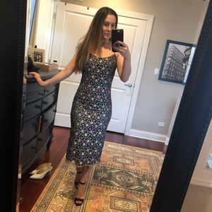 Star Midi Slip Dress